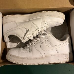 Men’s White Nike Air Force One 1 Size 10 Sneakers
